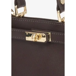 Estro Håndtasker*Mørke Satchel Håndtaske Brun