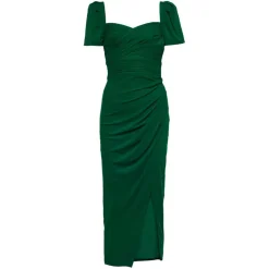 Self Portrait Kjoler*Mørke Iris Midi Kjole Grøn