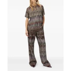 Missoni T-Shirts*Stribet Paillet Sweater Multifarvet