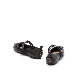 PINKO Ballerina Sko*Nappa Læder Ballerina Sko Sort