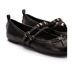 PINKO Ballerina Sko*Nappa Læder Ballerina Sko Sort