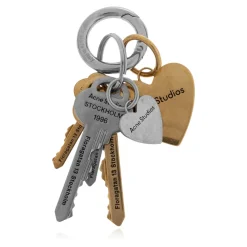 Acne Studios Tilbehør Til Tasker*Nøglering Grå