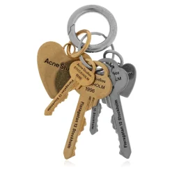 Acne Studios Tilbehør Til Tasker*Nøglering Grå