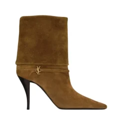 Saint Laurent Støvler*Niki Ankelstøvler med Spids Tå Brun