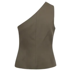 Federica Tosi Jakker*One-Shoulder Canvas Vest Grøn