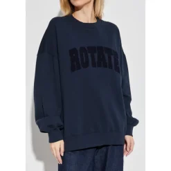 ROTATE Birger Christensen Sweatshirts|Striktrøjer & Sweatere*Oversize Sweatshirt Blå