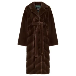 Cesare Gaspari Frakker*Oversized Faux Fur Coat - Brun