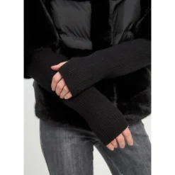 Cesare Gaspari Jakker*Oversized Faux Fur Jakke Sort