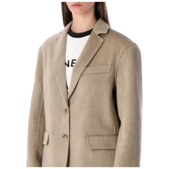 Anine Bing Jakker*Oversized Uld-Kashmir Blazer Jakke Beige