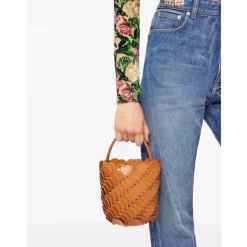 Rabanne Skuldertasker*Paco Piccola Bucket Bag Orange