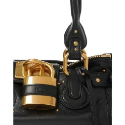 Chloé Håndtasker*Paddington Leather Shoulder Bag Sort