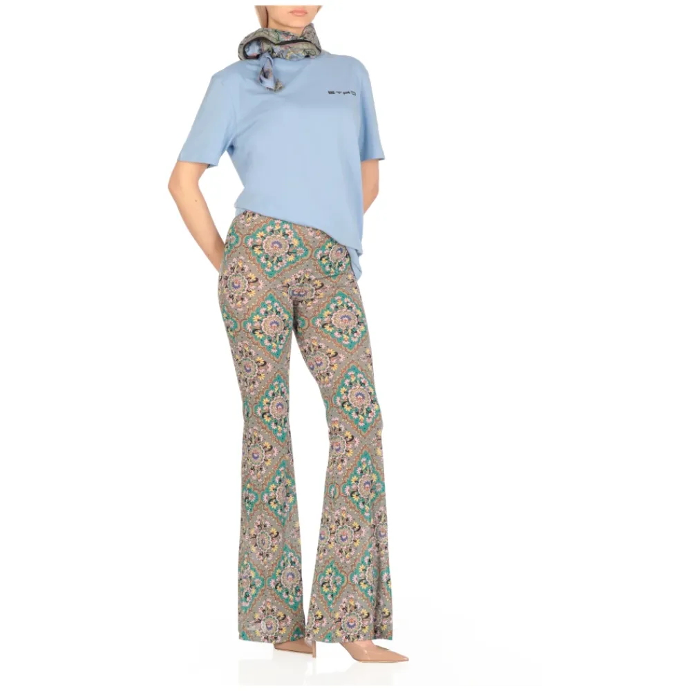 Etro Tørklæder*Paisley Print Multicolor Sjal Multifarvet