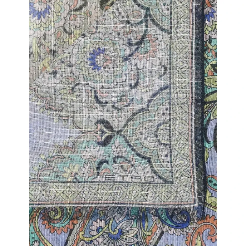 Etro Tørklæder*Paisley Print Multicolor Sjal Multifarvet