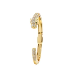 Nialaya Smykker*Panther Cuff Bangle Gul