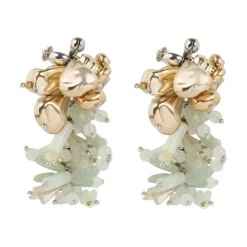 Dries Van Noten Smykker*Pastel Broderede Øreringe Multifarvet