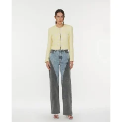 ROTATE Birger Christensen Jeans*Patchwork Straight-Leg Jeans Blå