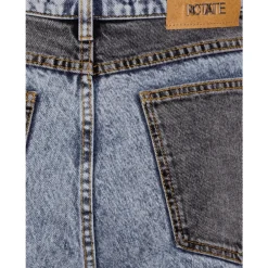 ROTATE Birger Christensen Jeans*Patchwork Straight-Leg Jeans Blå