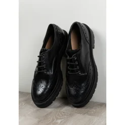 Carmens Snøresko*Patty Derby Sierra A56117 Sort