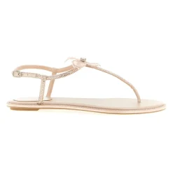 René Caovilla Sandaler*Peach Flower Sandal Pink