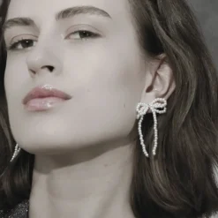 Dansk Copenhagen Smykker*Perlebueøreringe Hvid