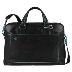 Piquadro Laptop Tasker*Personlig Laptop Taske 14" Sort