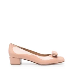 Ferragamo Pumps*Patent Læder Ballet Flats Pink