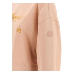 Moncler Sweatshirts*Sweater med broderet logo Pink