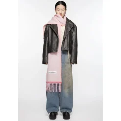 Acne Studios Tørklæder*Wool Mohair Smal Tørklæde Pink