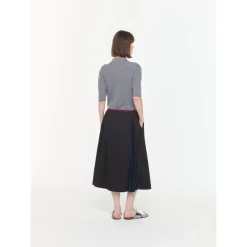 PLAN C Nederdele*Plisseret nederdel Sort