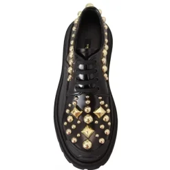 Dolce & Gabbana Snøresko*Poleret kalveskinds Trekking Derby Sort