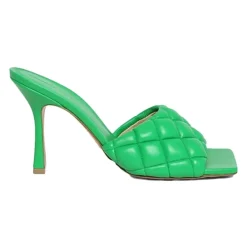 Bottega Veneta Stiletter*Polstret Sandal Grøn