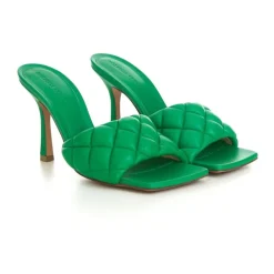 Bottega Veneta Stiletter*Polstret Sandal Grøn