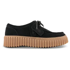 Clarks Snøresko*Premium Ruskind Komfort Sko Sort