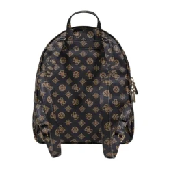 Guess Rygsække*Print Rucksack med lynlås og flere lommer Brun