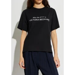 Victoria Beckham T-Shirts*Printed T-Shirt Sort