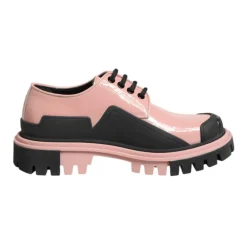 Dolce & Gabbana Snøresko*Pudder Læder Snøresko Pink