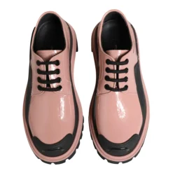 Dolce & Gabbana Snøresko*Pudder Læder Snøresko Pink