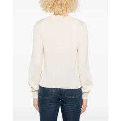 Maison Kitsuné Sweatshirts*Pudder Silke & Nylon Sweater Pink