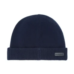 Emporio Armani Huer & Kasketter*Pure Cashmere Beanie Blå