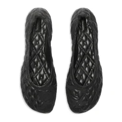 Burberry Ballerina Sko*Quilted Equestrian Knight Ballerina Sko Sort