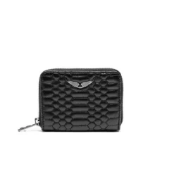 Zadig & Voltaire Punge & Kortholder*Quilted Læder Wallet Kortholder Sort