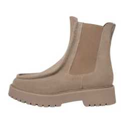 Nerogiardini Chelsea Boots*Quiltede Chelsea-støvler til kvinder Beige