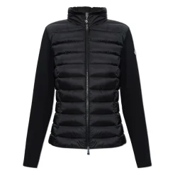 Moncler Striktrøjer & Sweatere*Quilted-front Cardigan Sort