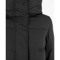 Duno Frakker*Quiltet hættejakke til alsidig komfort Sort