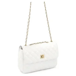 Kazar Skuldertasker*Quiltet skulderkæde håndtaske Hvid