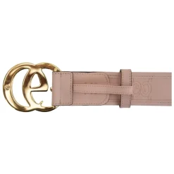 Gucci Bælter*Quiltet læderbælte med GG-motiv Pink