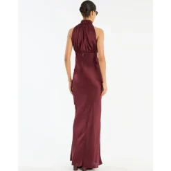 ROTATE Birger Christensen Kjoler*Halterneck Maxi Kjole Rød