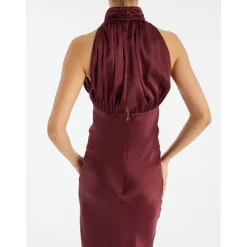 ROTATE Birger Christensen Kjoler*Halterneck Maxi Kjole Rød