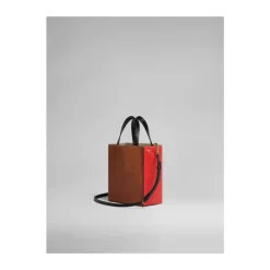 Marni Indkøbstasker*Rødbrun Skuldertaske Multifarvet