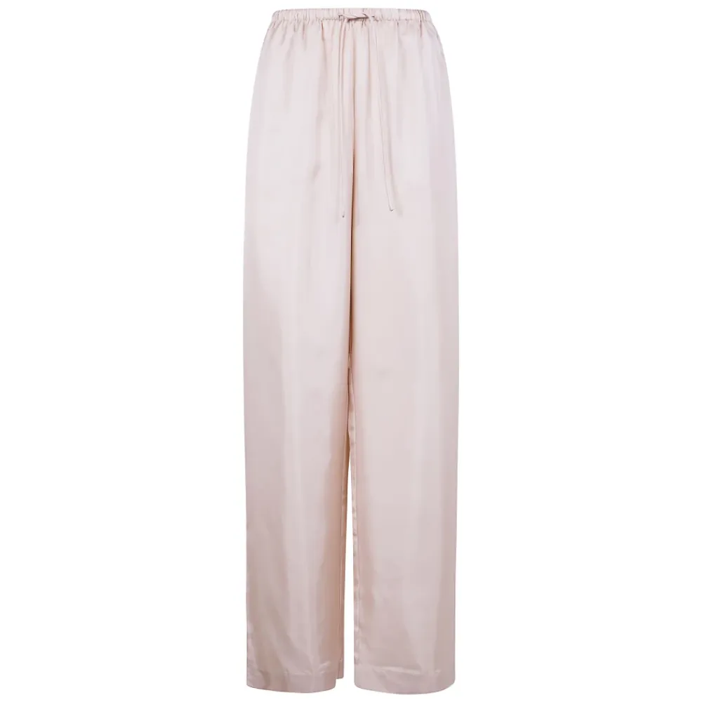 Róhe Bukser*Relaxed Silkebukser Pink